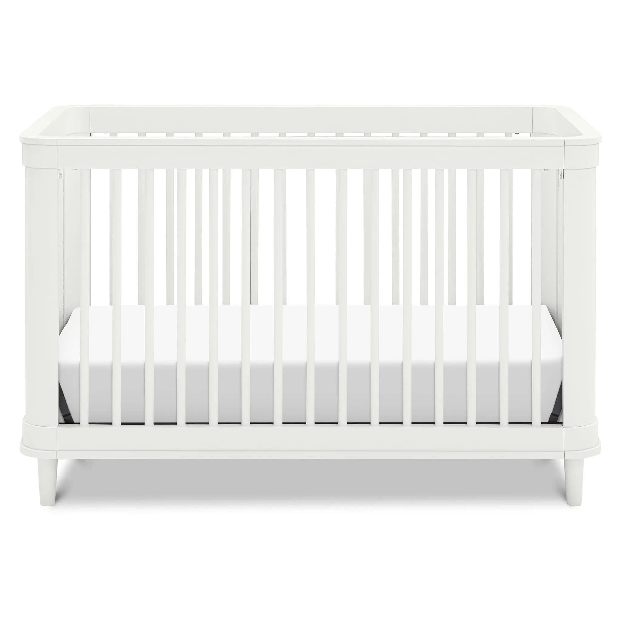 DaVinci Couchette Convertible 3-en-1 Marin - Blanc Chaud et Rotin
