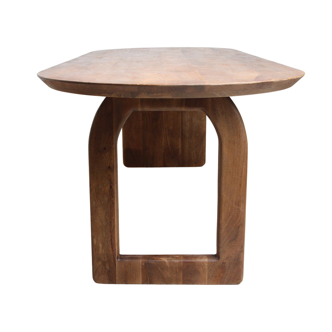Raw Materials Bullnose eettafel mix onderstel bruin 240 cm