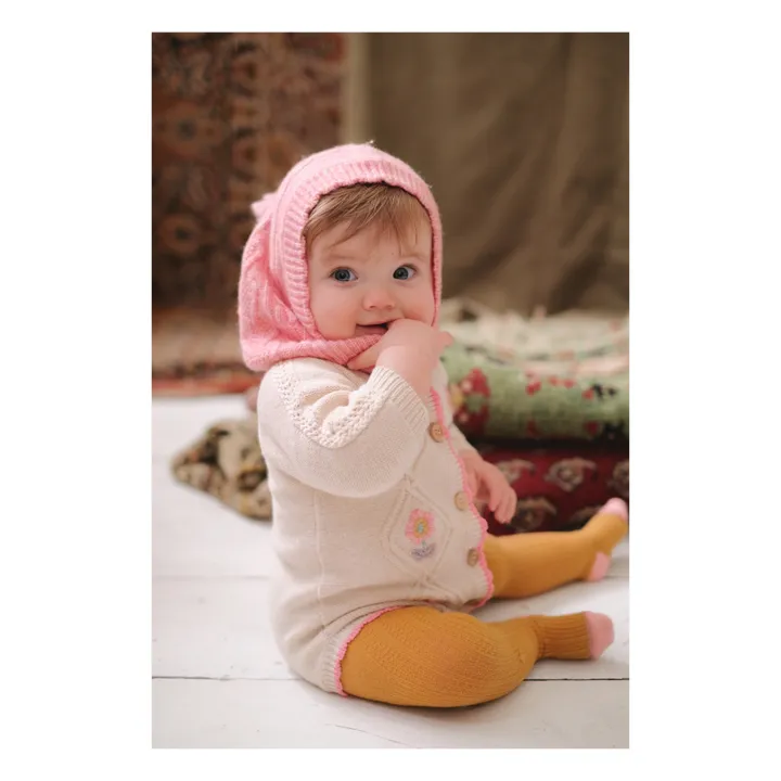Louise Misha Barboteuse Coton et Cachemire Myosette | Ecru