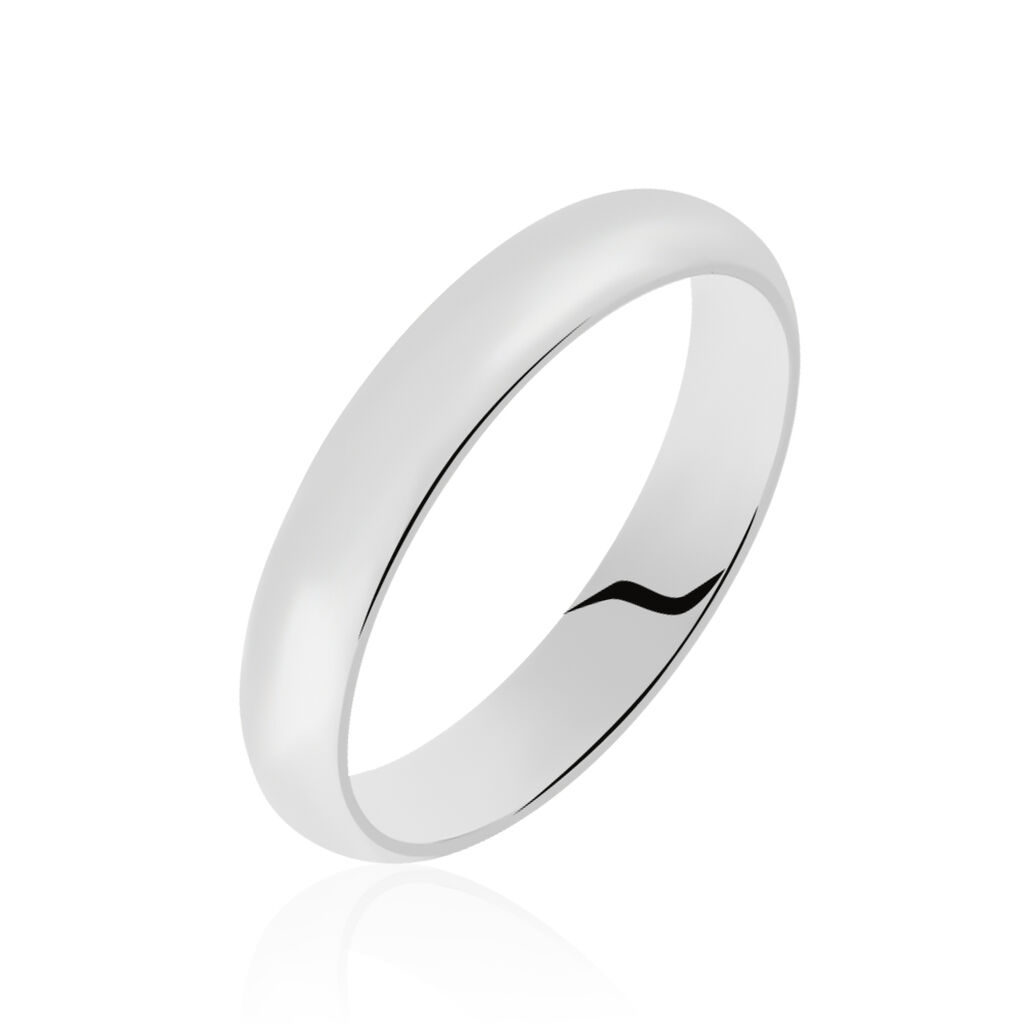 Alliance Arthellais Demi Jonc Classique Palladium Blanc