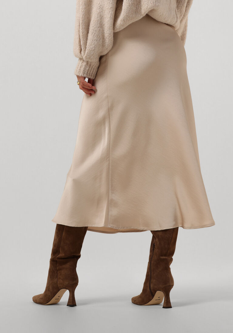 NEO NOIR beige neo noir midirok bovary skirt