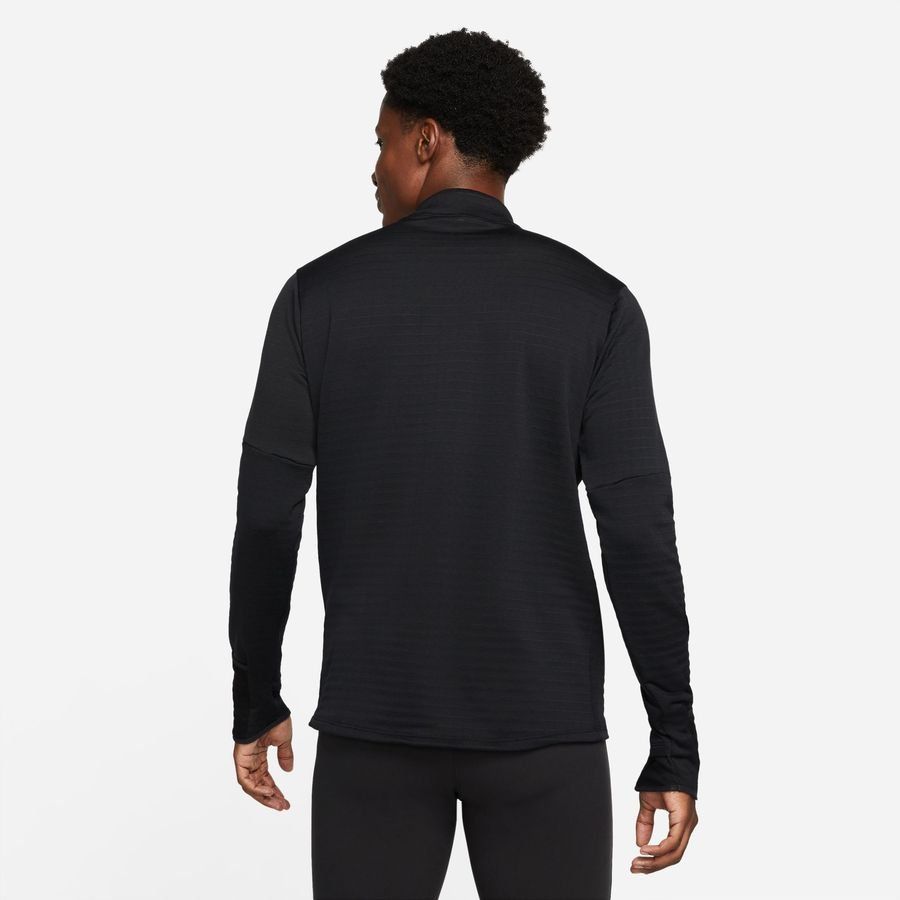Nike Maillot d'Entraînement Therma-FIT Imperméable Element - Noir/Argenté