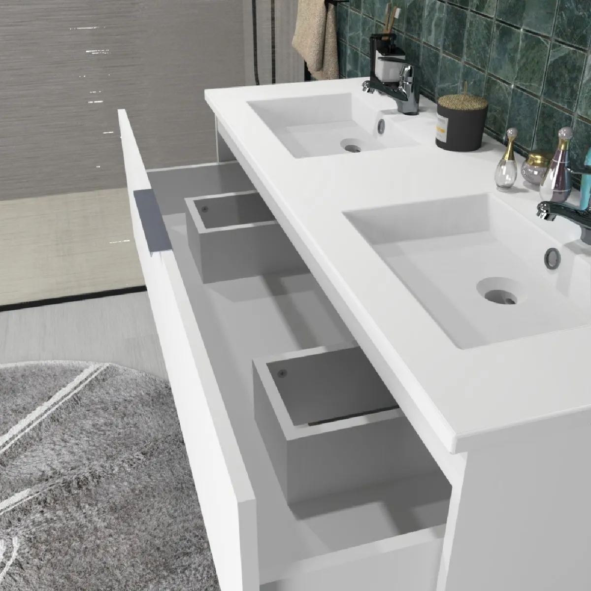 Le Quai des Affaires Meuble sous-vasque MARBELLA - Blanc
