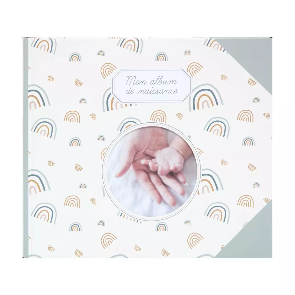 Livre de naissance (24 x 27 cm) Arc en ciel Vert