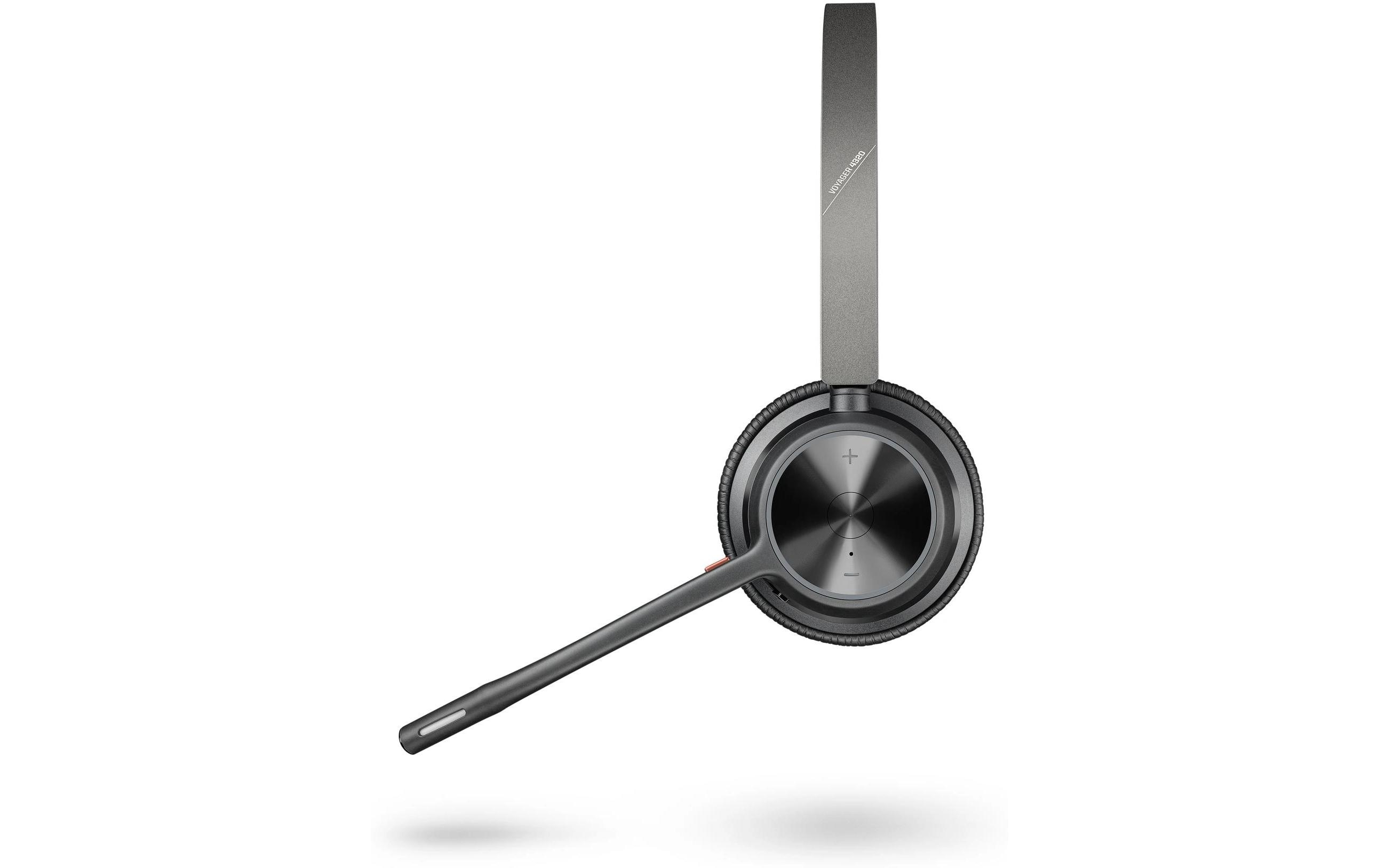 Headset Poly Voyager 4320 MS Duo USB-C, inkl. LadestationPoly Voyager Bluethootbüro-Headsets