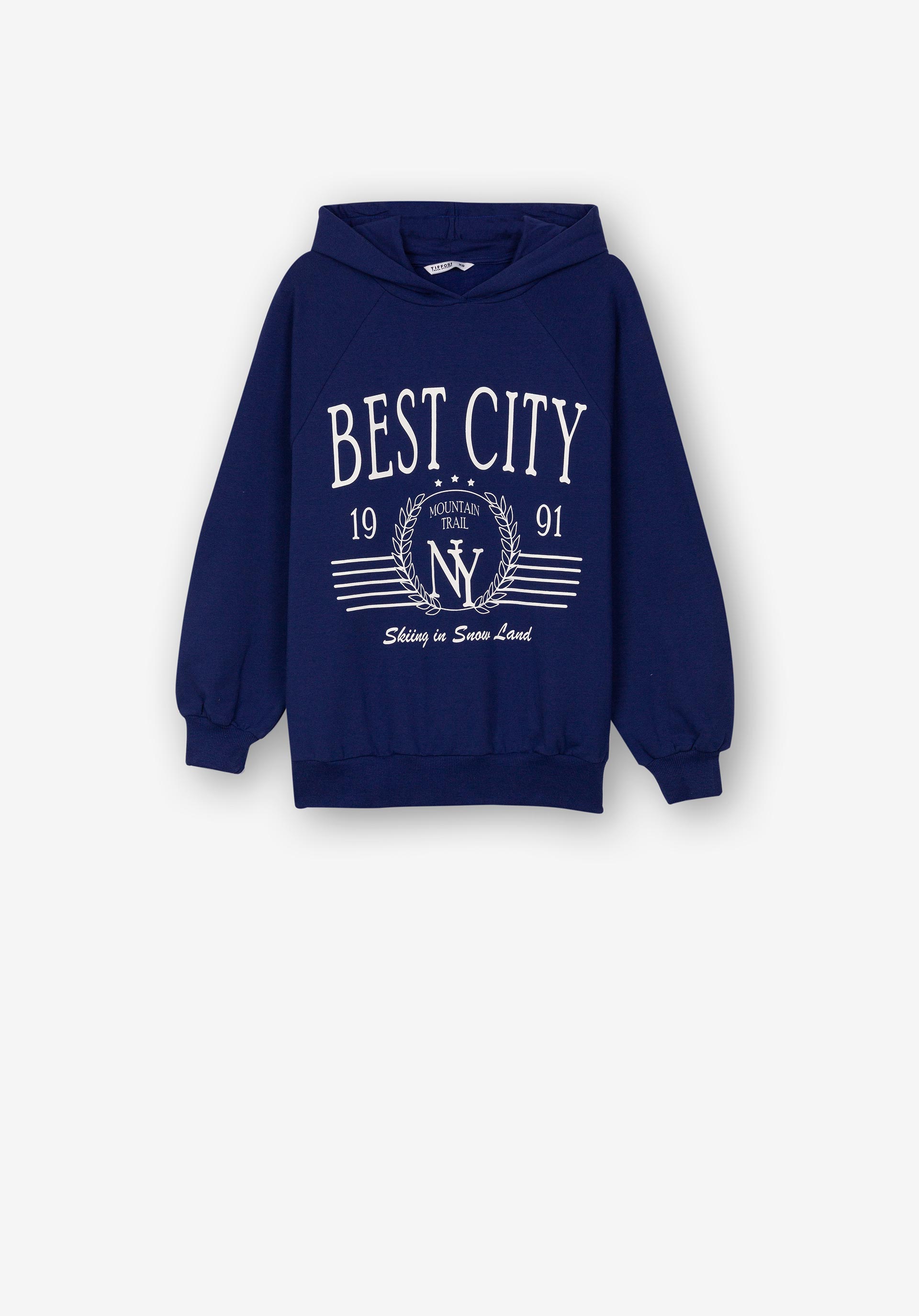 Hoodie com Estampado Frontal