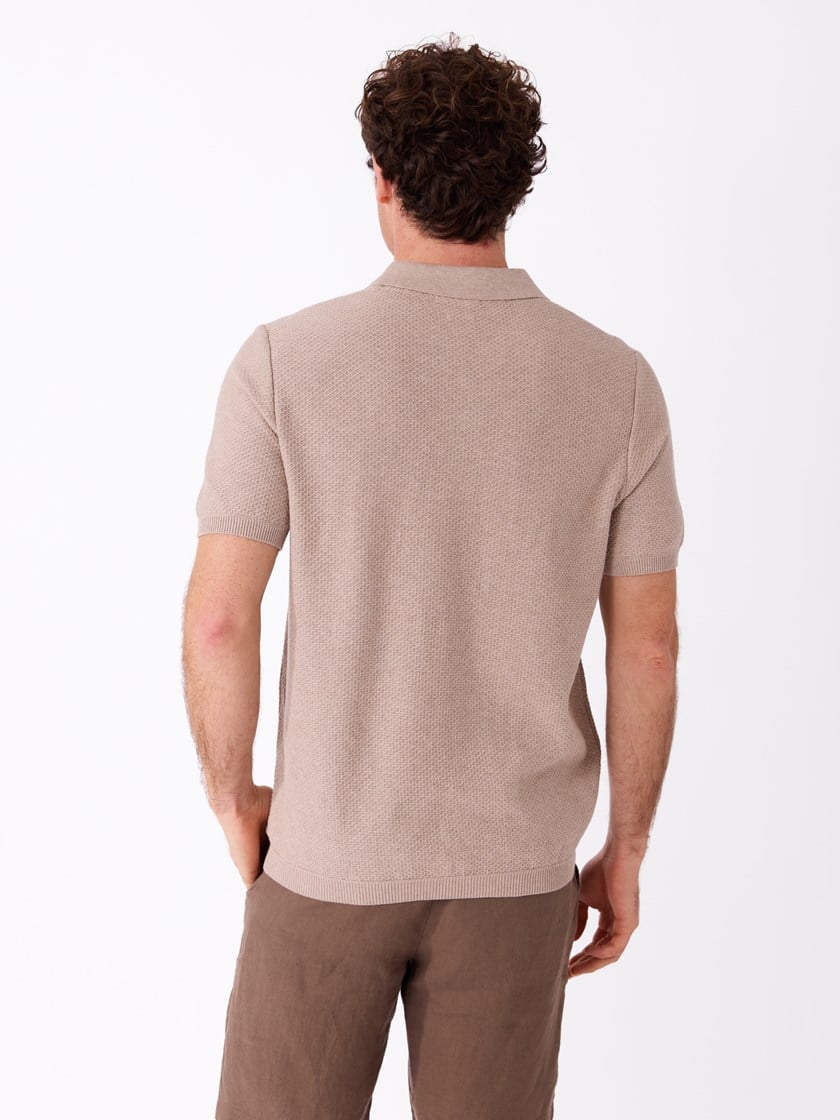 Franco strikket polo Aluminum