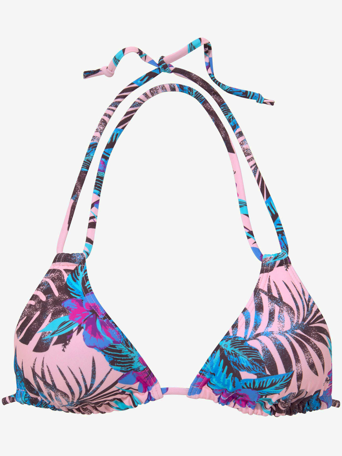 Haut de bikini triangle imprimé floral