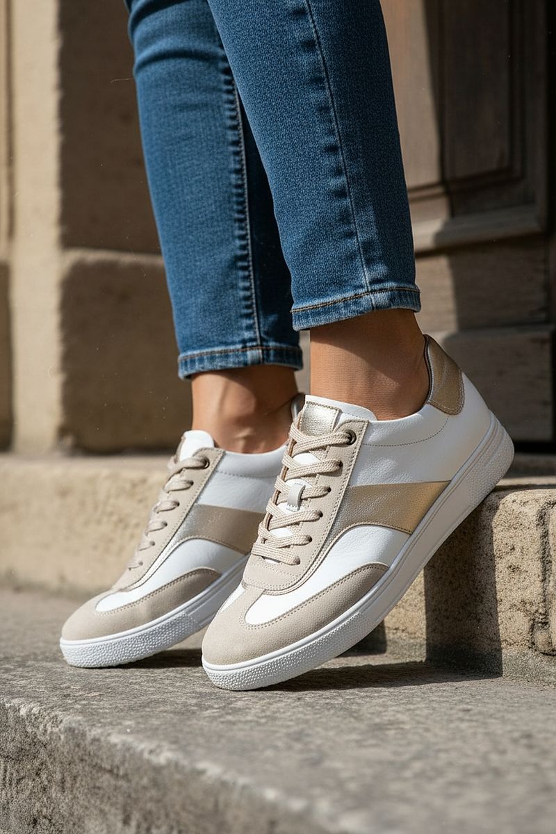 Hartjes Sneakers Beige Dames