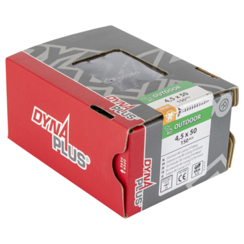 Dynaplus Schroef universeel platkop AR-coating TX-25 4.5x50 150 stuks