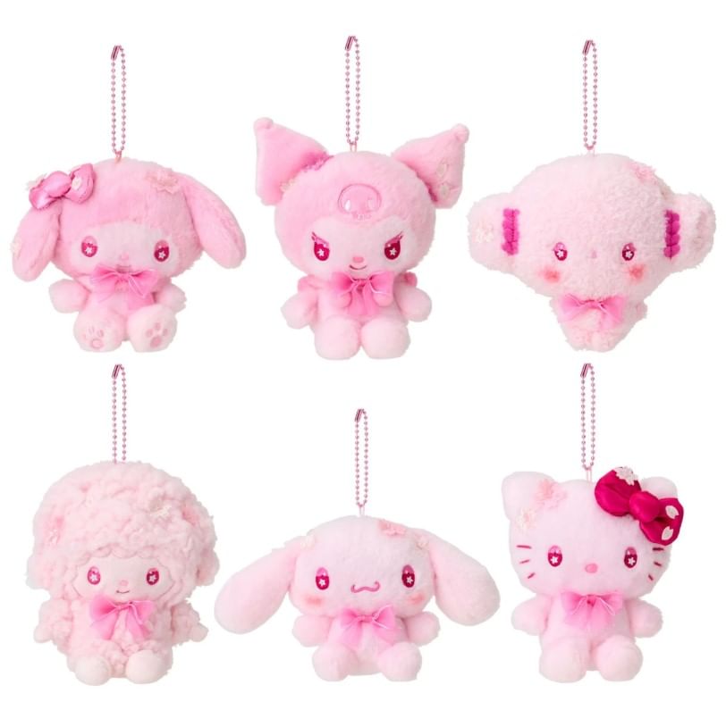 Sanrio - Sanrio Characters Mascot-sleutelhanger (Sakura Design-serie)