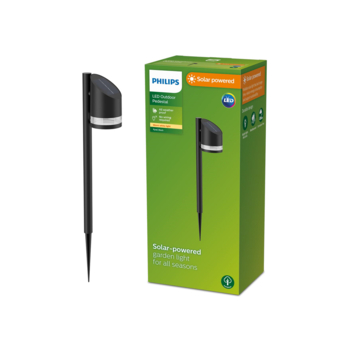 Philips solar sokkellamp Fyve zwart