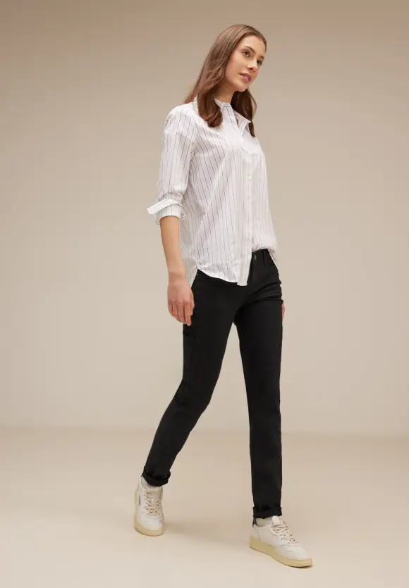 Casual Fit Thermohose - clean black thermo