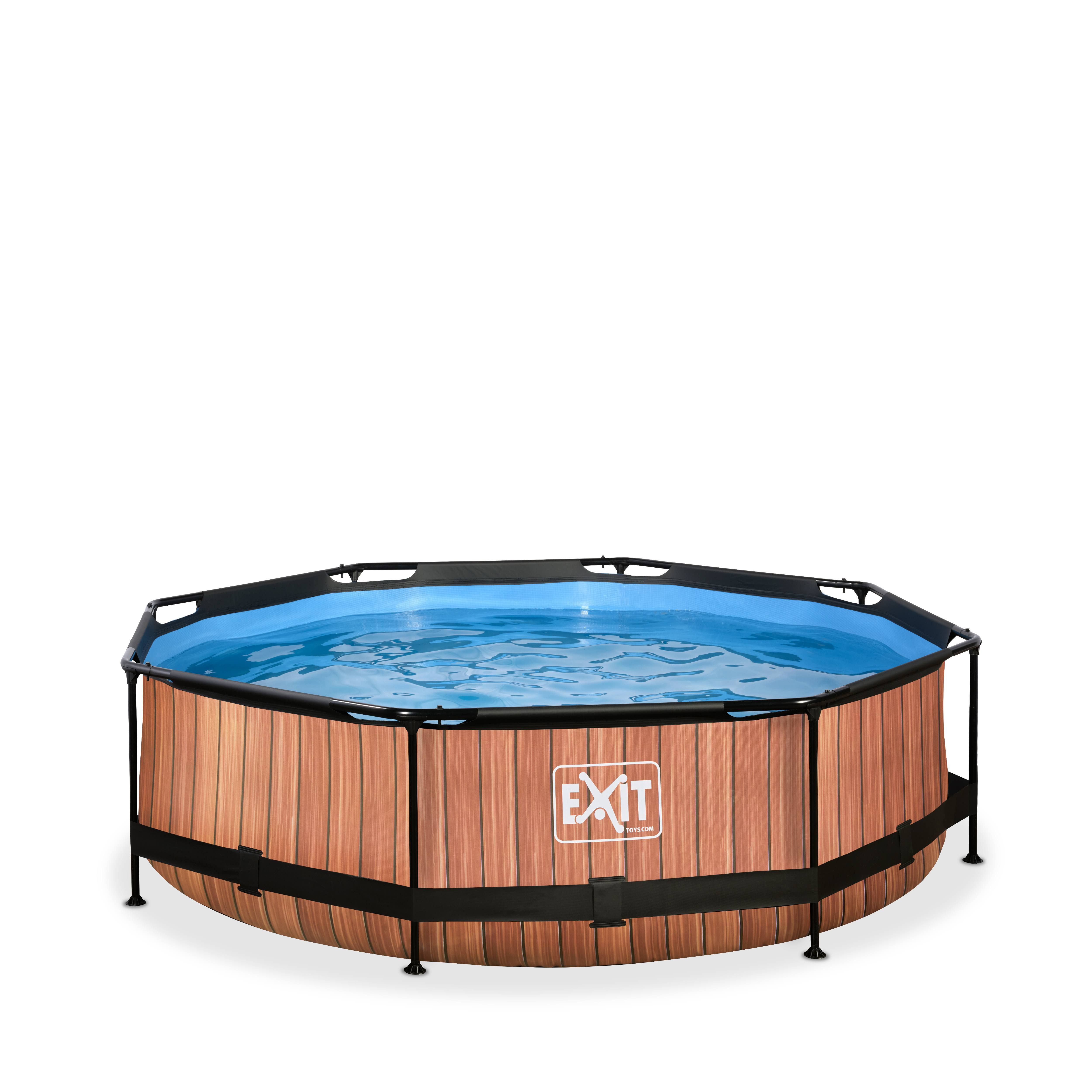 EXIT Framepool inkl. Kartuschen-Filterpumpe ØxH