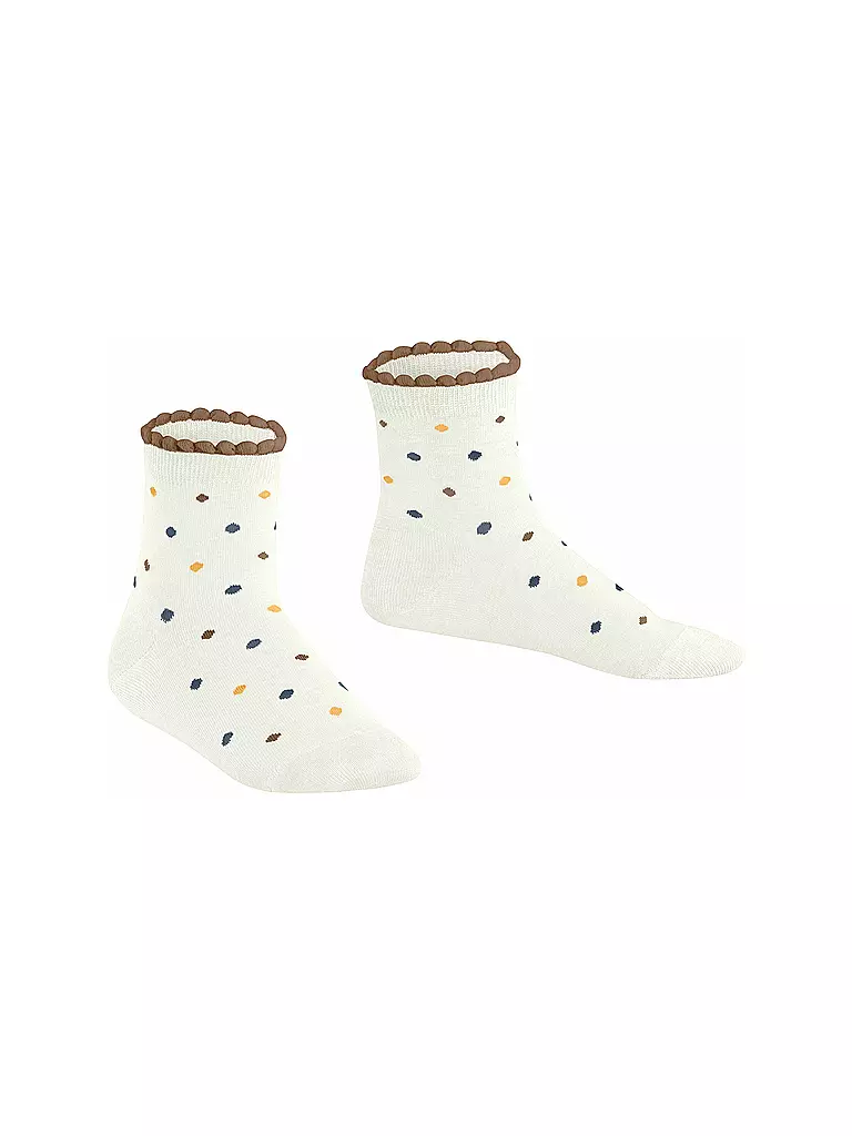 FALKE Kinder Socken MULTIDOT off-white weiss