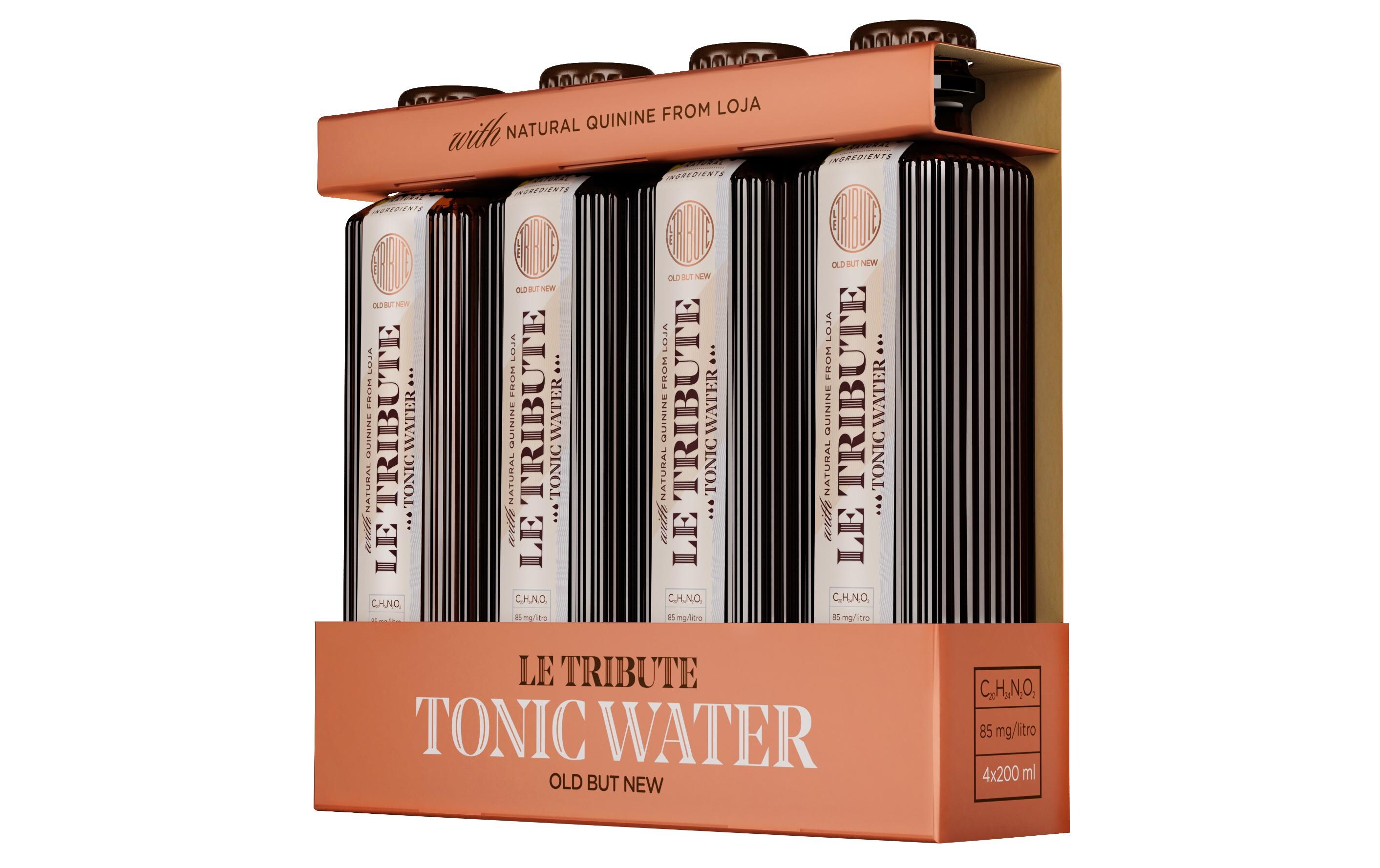 Soft-Drinks Tonic Water 4 x 200 mlChinin- und kohlensäurehaltiges Getränk