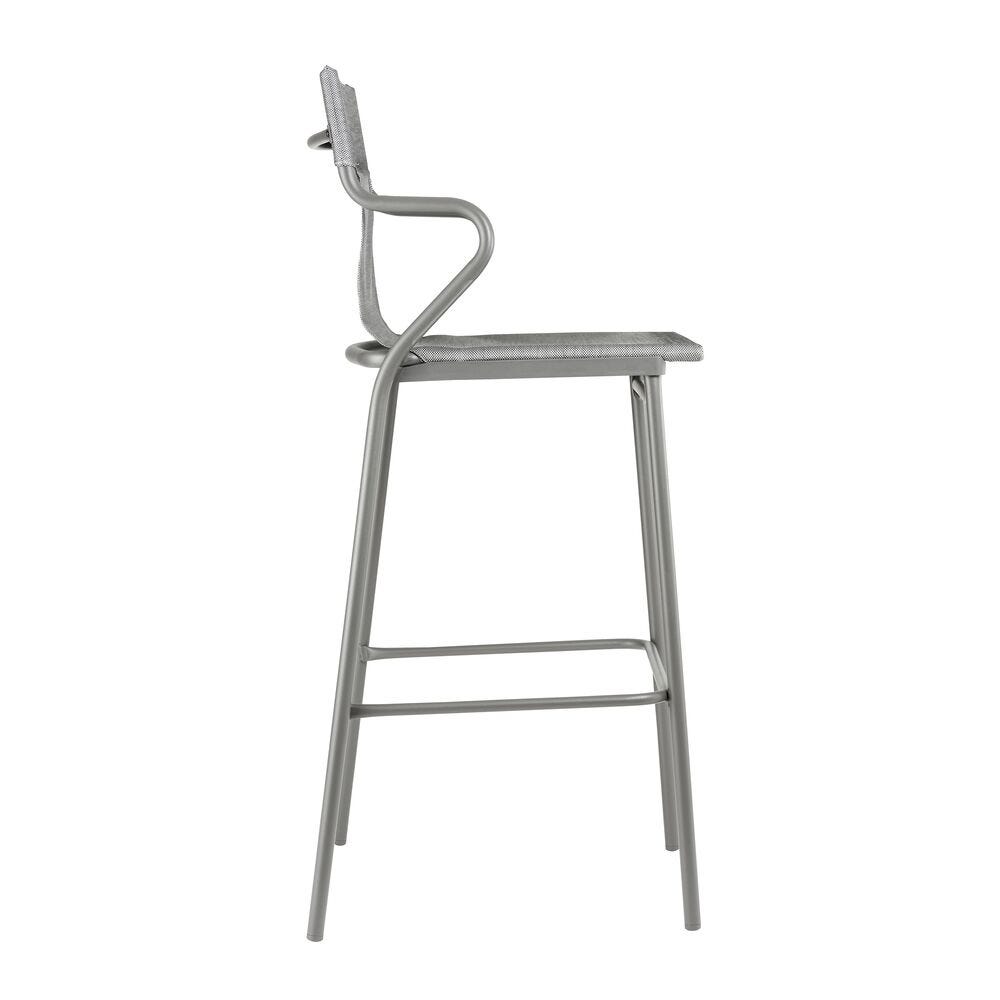 Hoher Sessel mit Großem Sitzkomfort Horizon Batyline® Duo Grau Pearl-Titane