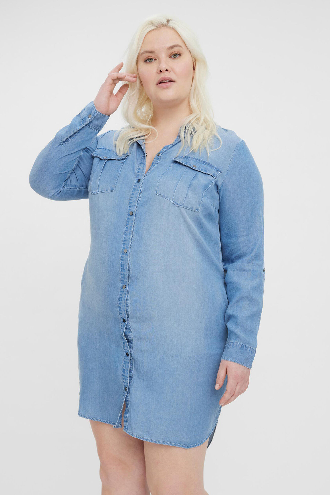 Vestido Curve Cowboy - Azul
