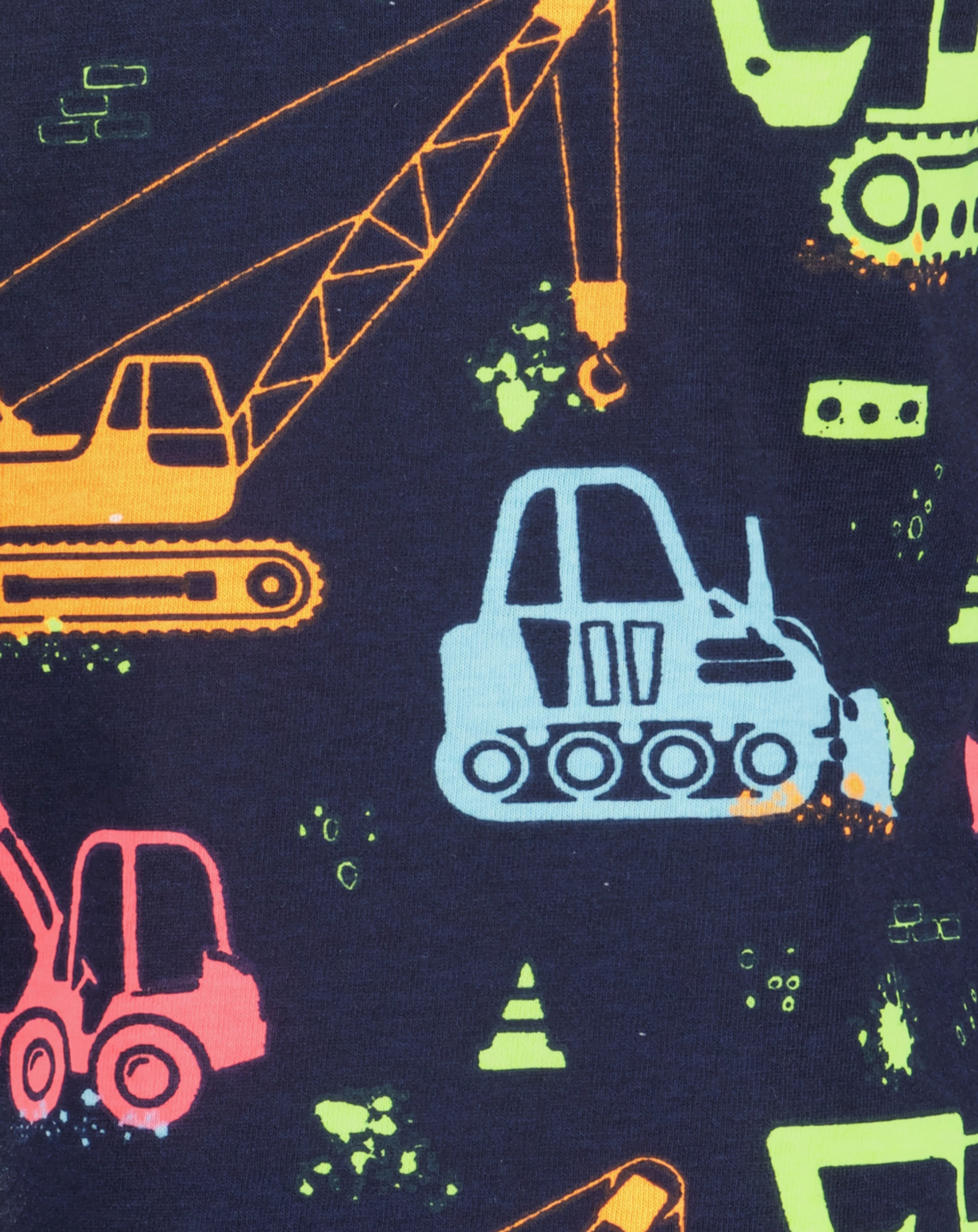 T-Shirt CONSTRUCTION SITE in nachtblau