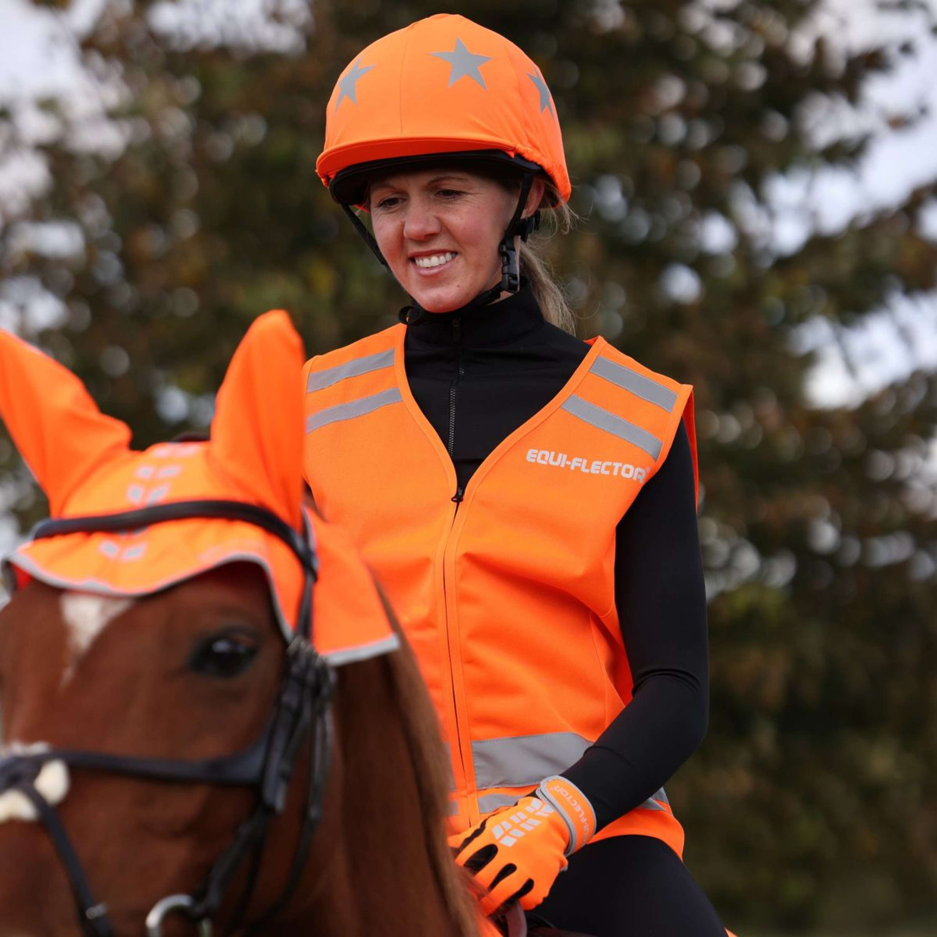 Equi-Flector by Shires Veiligheidshesje Kids Oranje