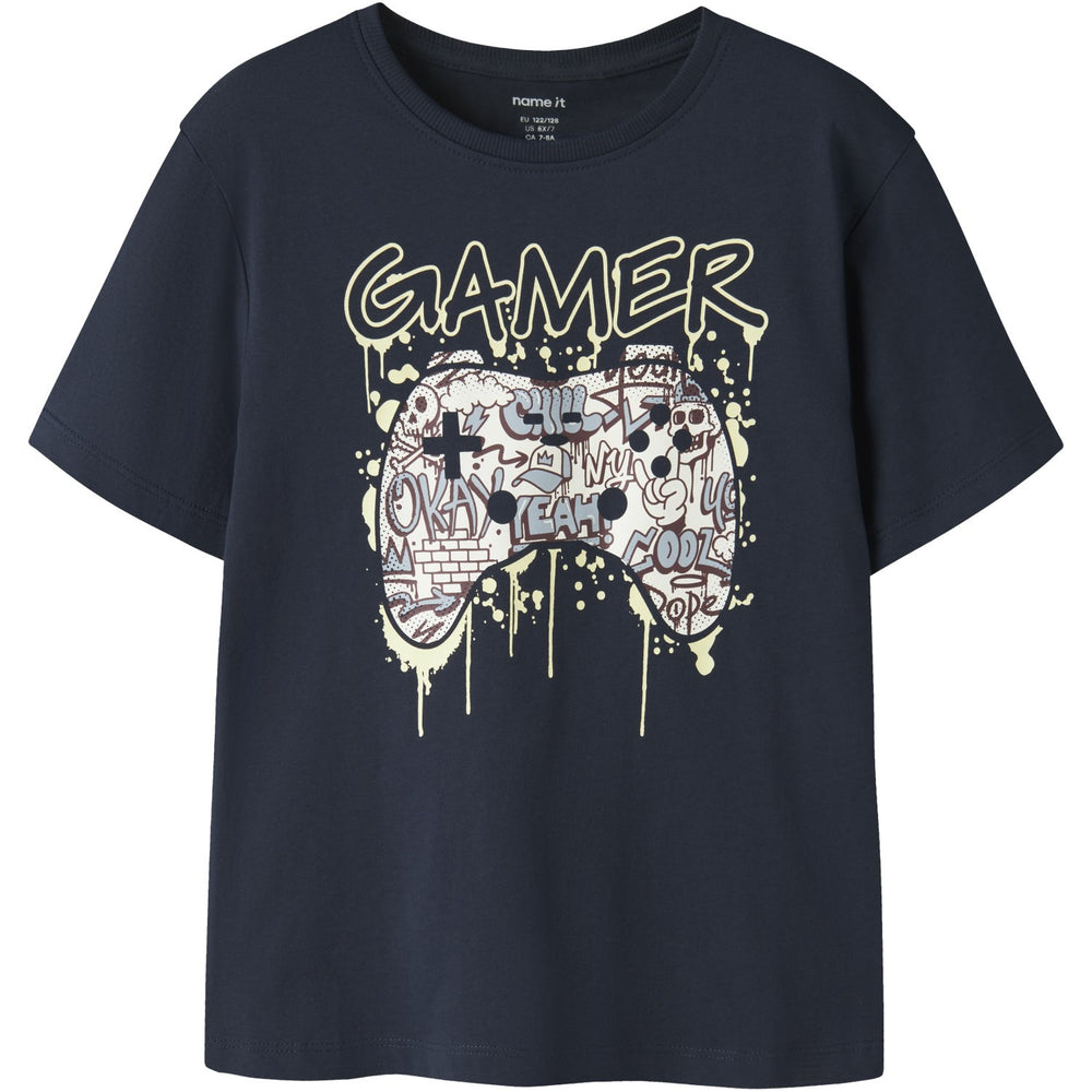 Køb Name It Navy Blazer Gamer Nkmvictor Ss Nreg Top