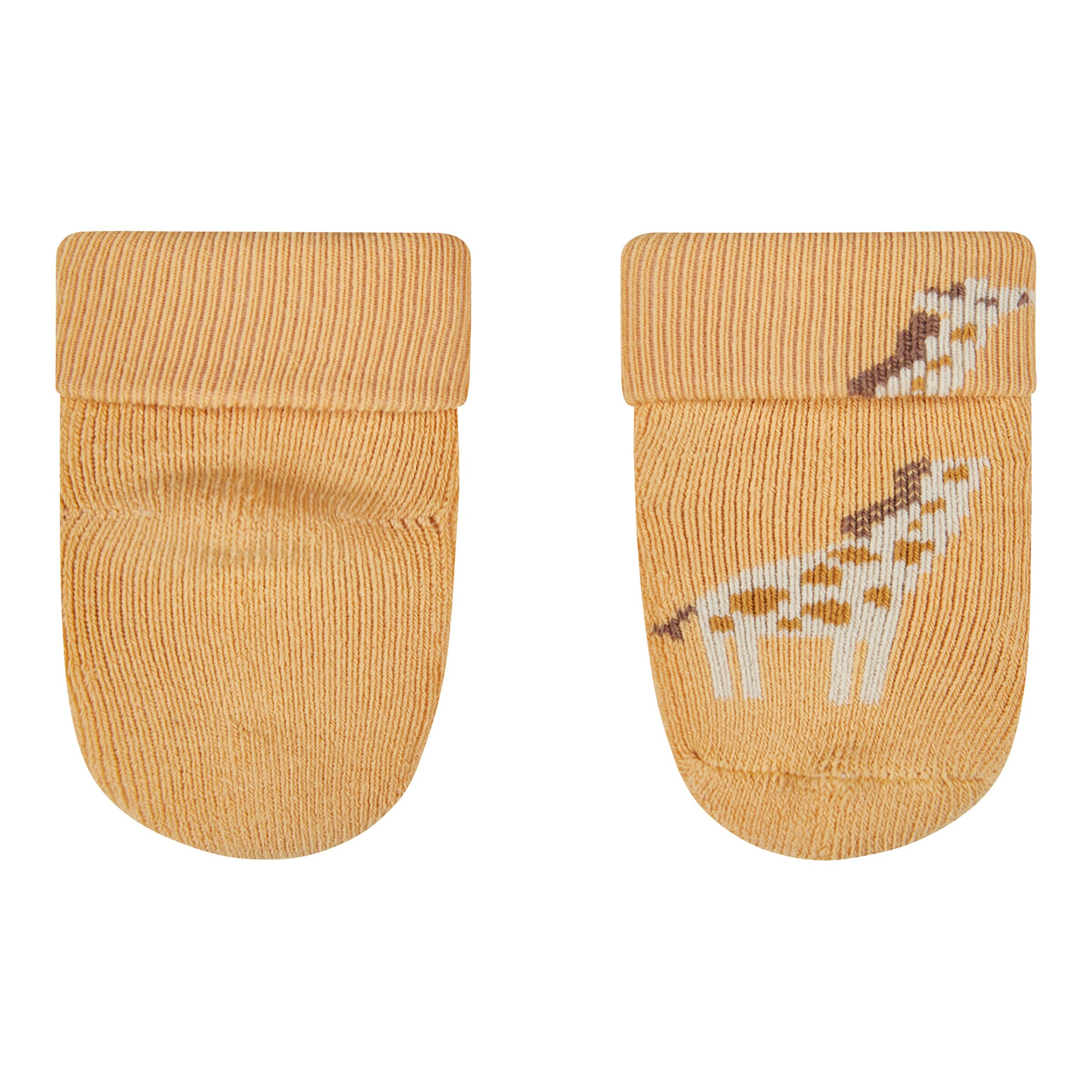 Sterntaler 3er-Pack Erstlingssocken Löwe Giraffe natur/gelb/oliv