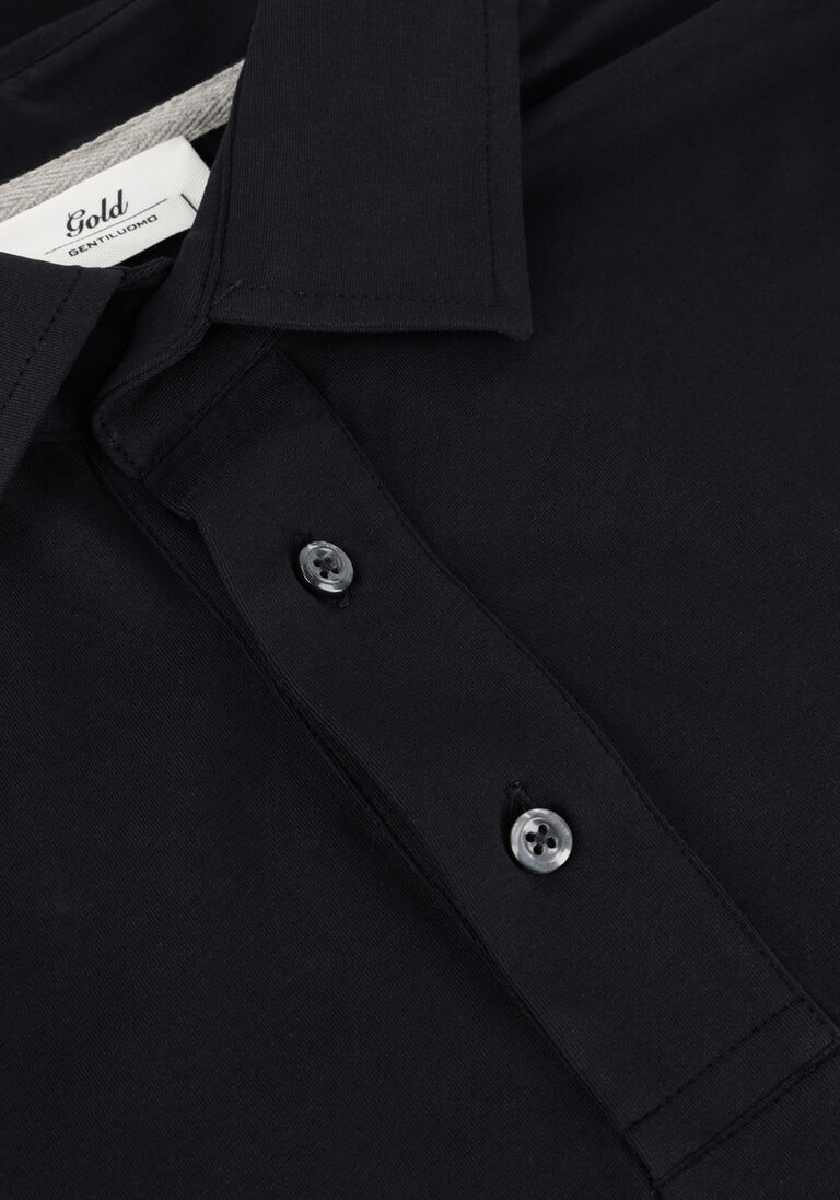 donkerblauwe gentiluomo polo polo 3 button j2017-202