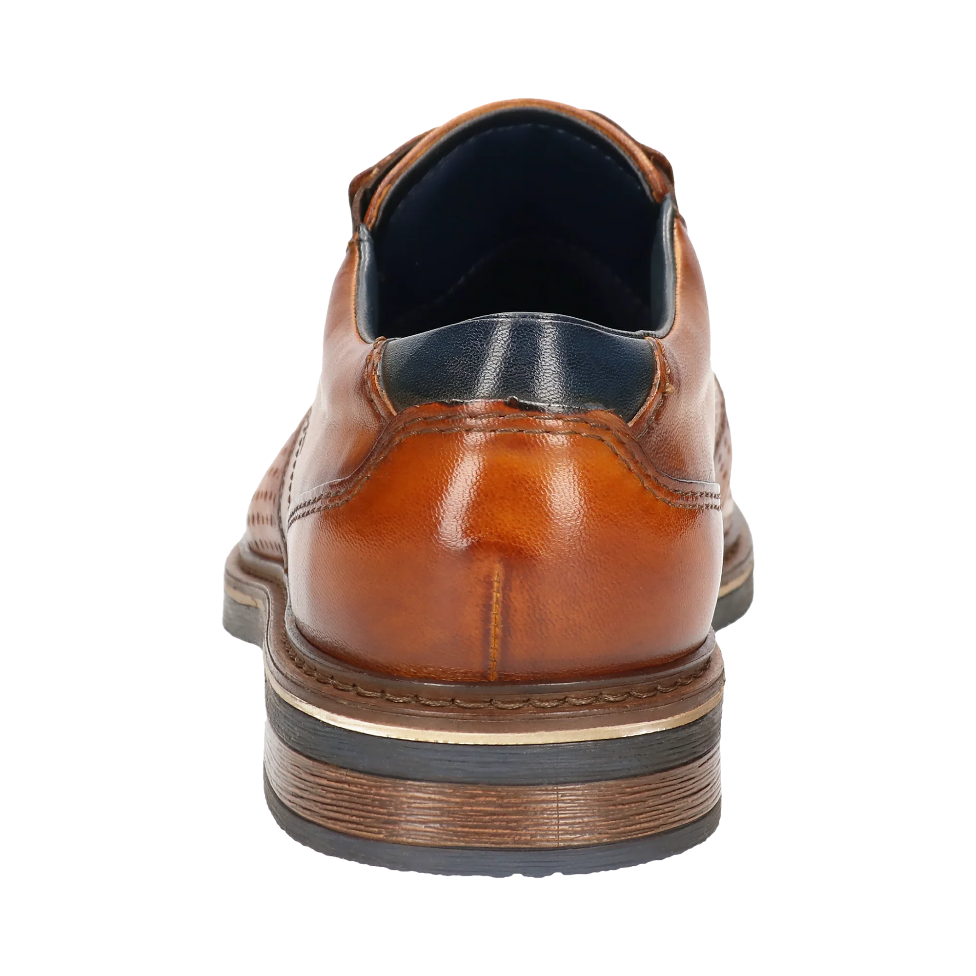 Leder Business Schnürer cognac