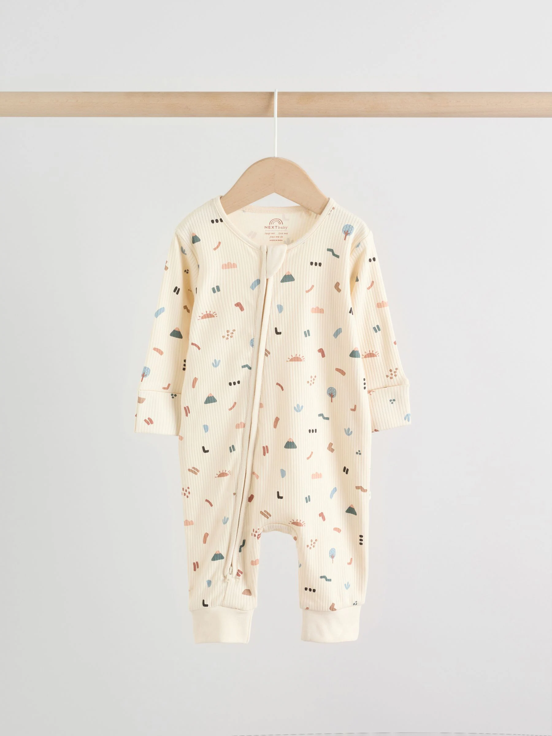 Mineraalkleurig - Woodland baby-slaappakjes 3 set (0mnd-3jr)