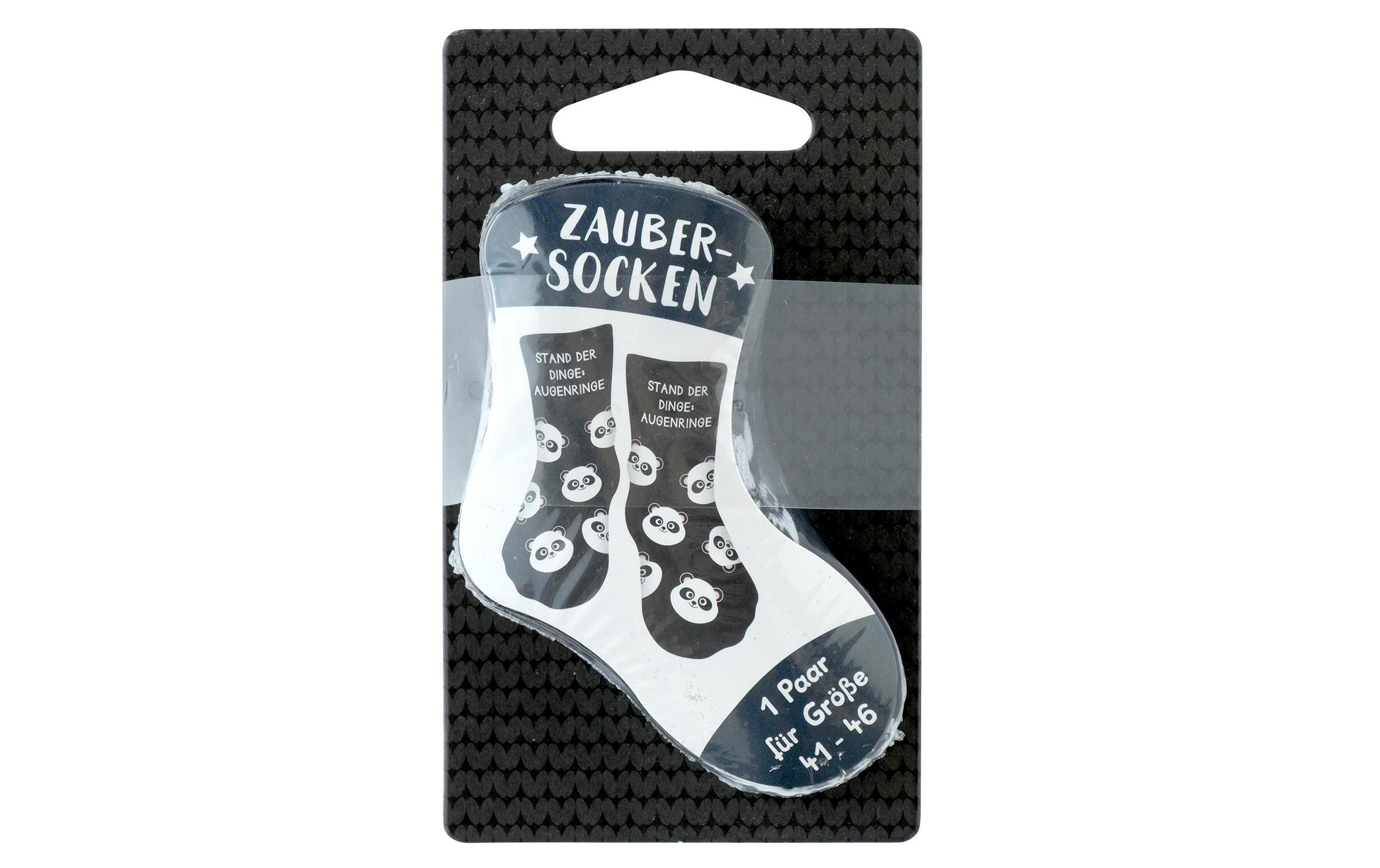 Socken Augenringe Grösse 41 - 46, waschbar (40 Grad)Humorvolle Zaubersocken, ideal als Geschenk