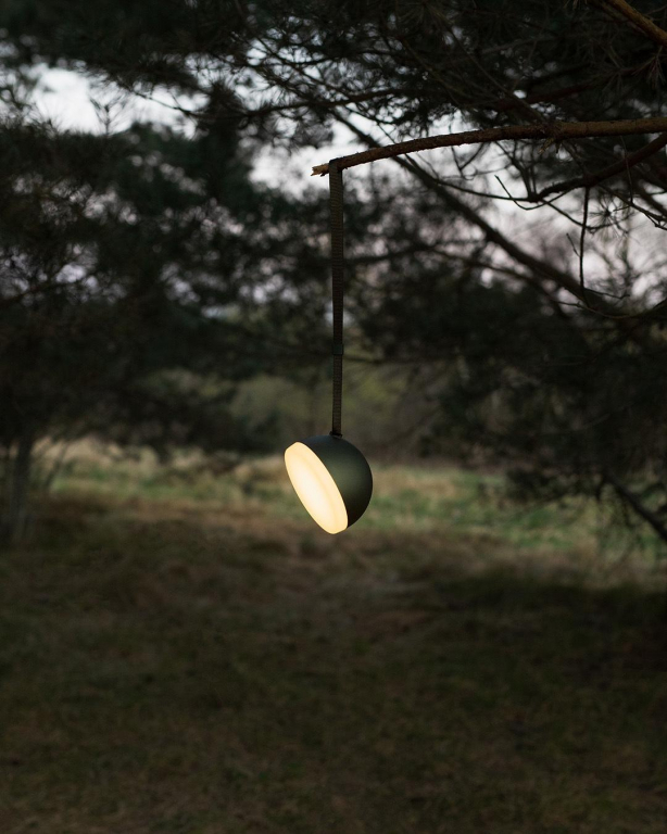 New Works Sphere tafellamp LED oplaadbaar outdoor Dark Bronze