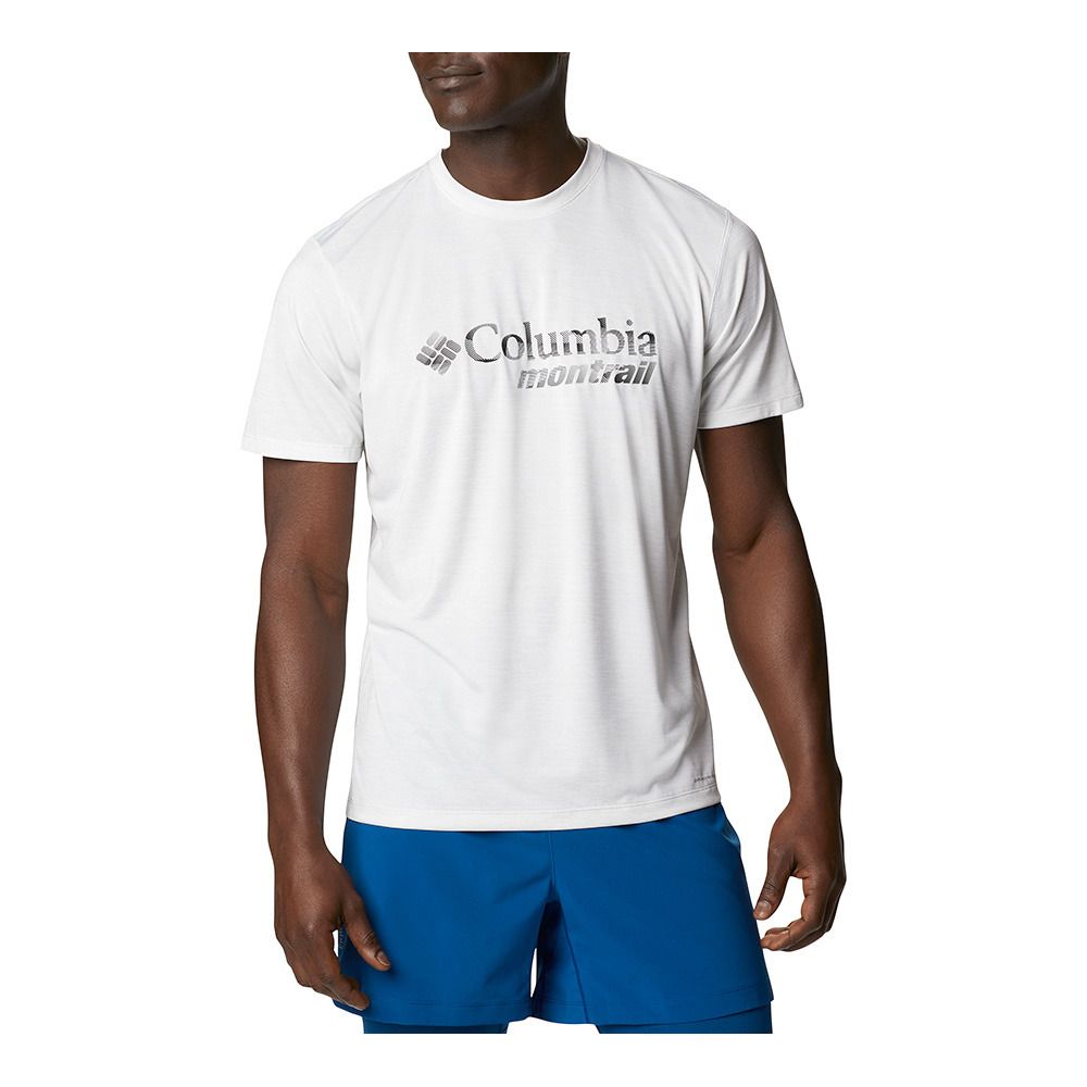 Columbia TRINITY TRAIL GRAPHIC - Maillot Homme white