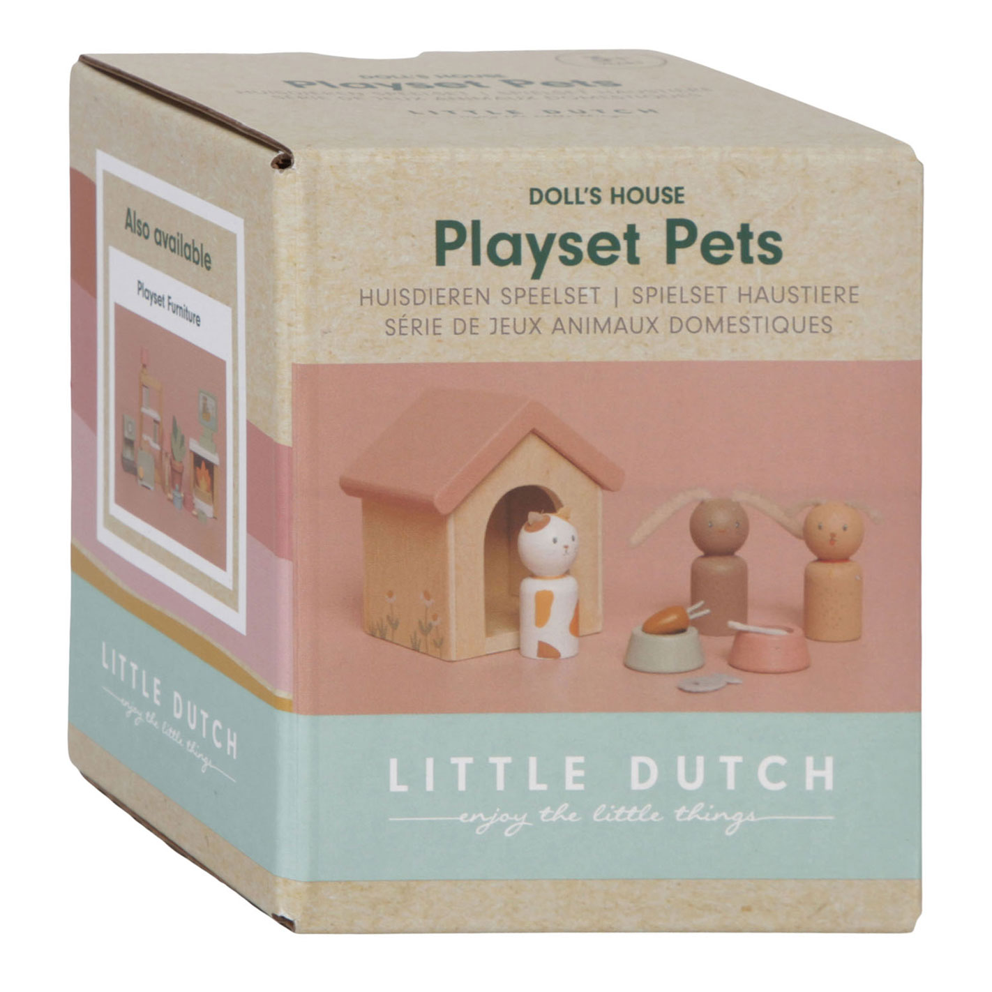 Little Dutch Houten Poppenhuis Uitbreiding - Huisdieren FSC