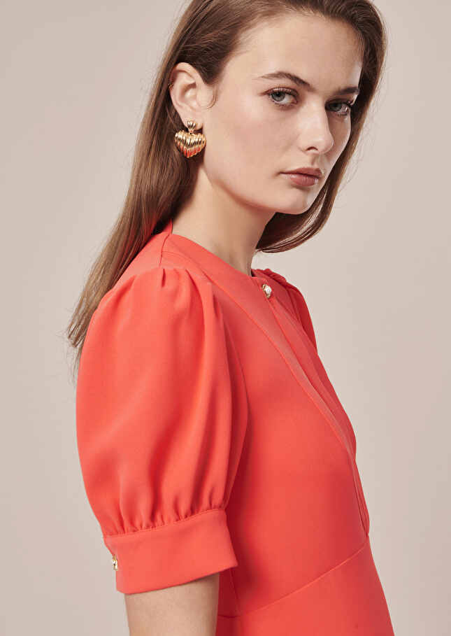 Robe Roucoulecorail en crêpe