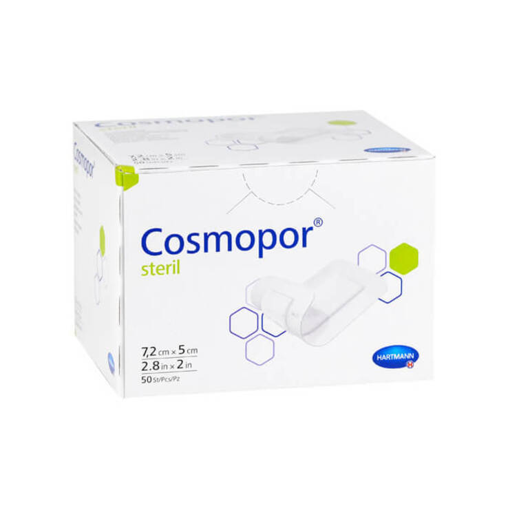 Cosmopor steril 5x7,2cm Cpc, 50 St