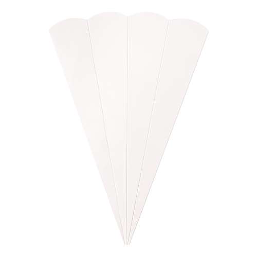 folia® Schultüten-Rohlinge 5 Stück, weiß