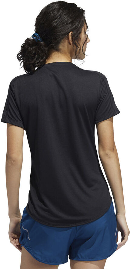 adidas Run It 3-Stripes Fast T-shirt Sort