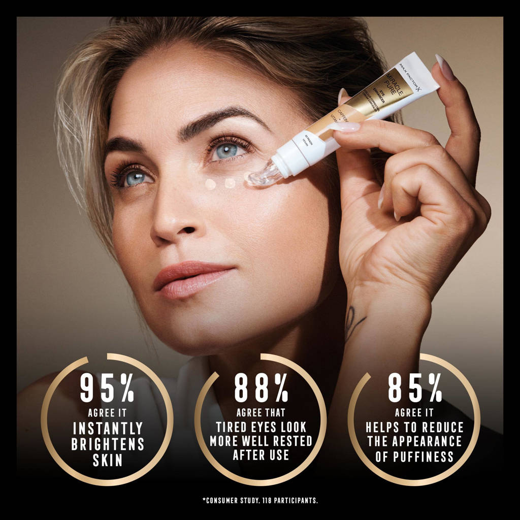 Hele fijne correctie crème Miracle Pure Eye Enhancer concealer- 01 Rose