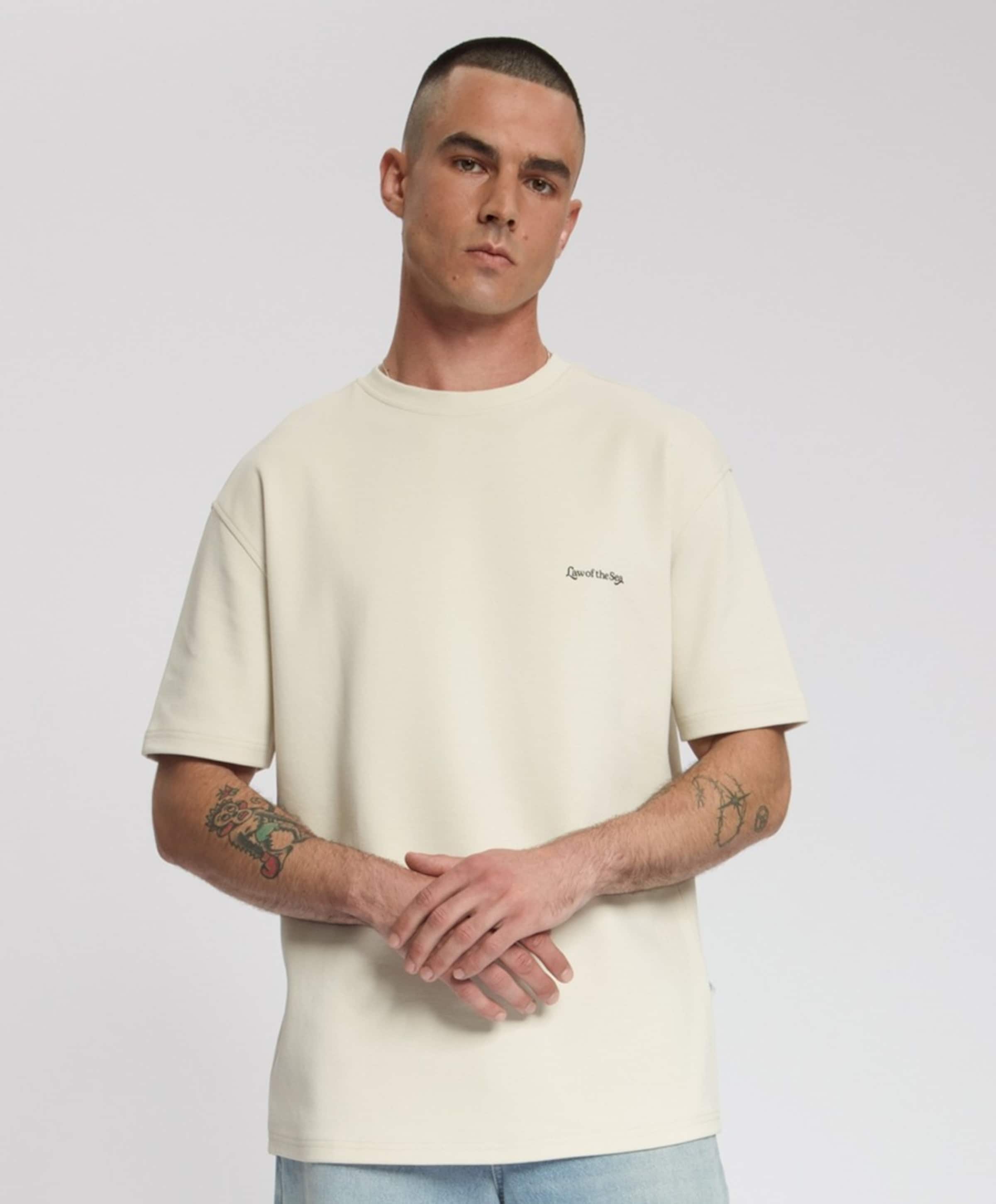 Law of the Sea Heren T-shirt beige