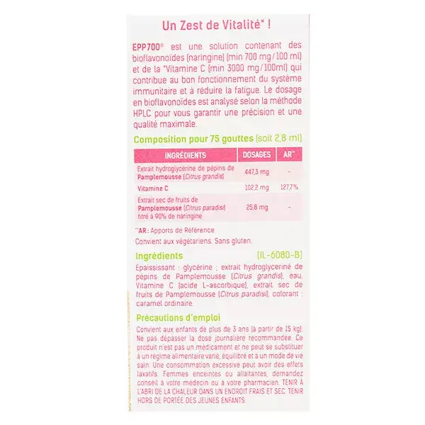 Santé Verte EPP 700 Extrato de Semente de Toranja 50ml