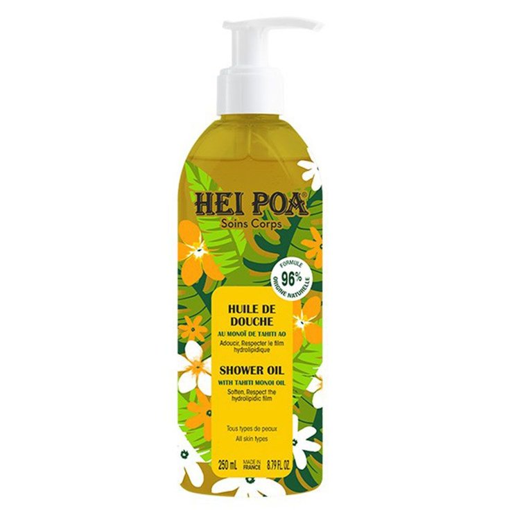 Huile de Douche au Monoi de Tahiti 250ml hei-poa