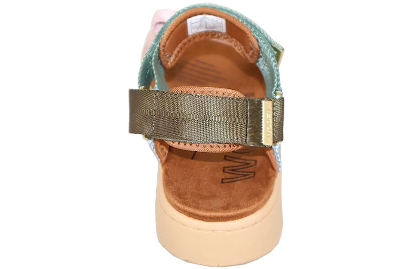 WODEN ALGAE MULTI SANDAL I MULTIFARVET TEKSTIL