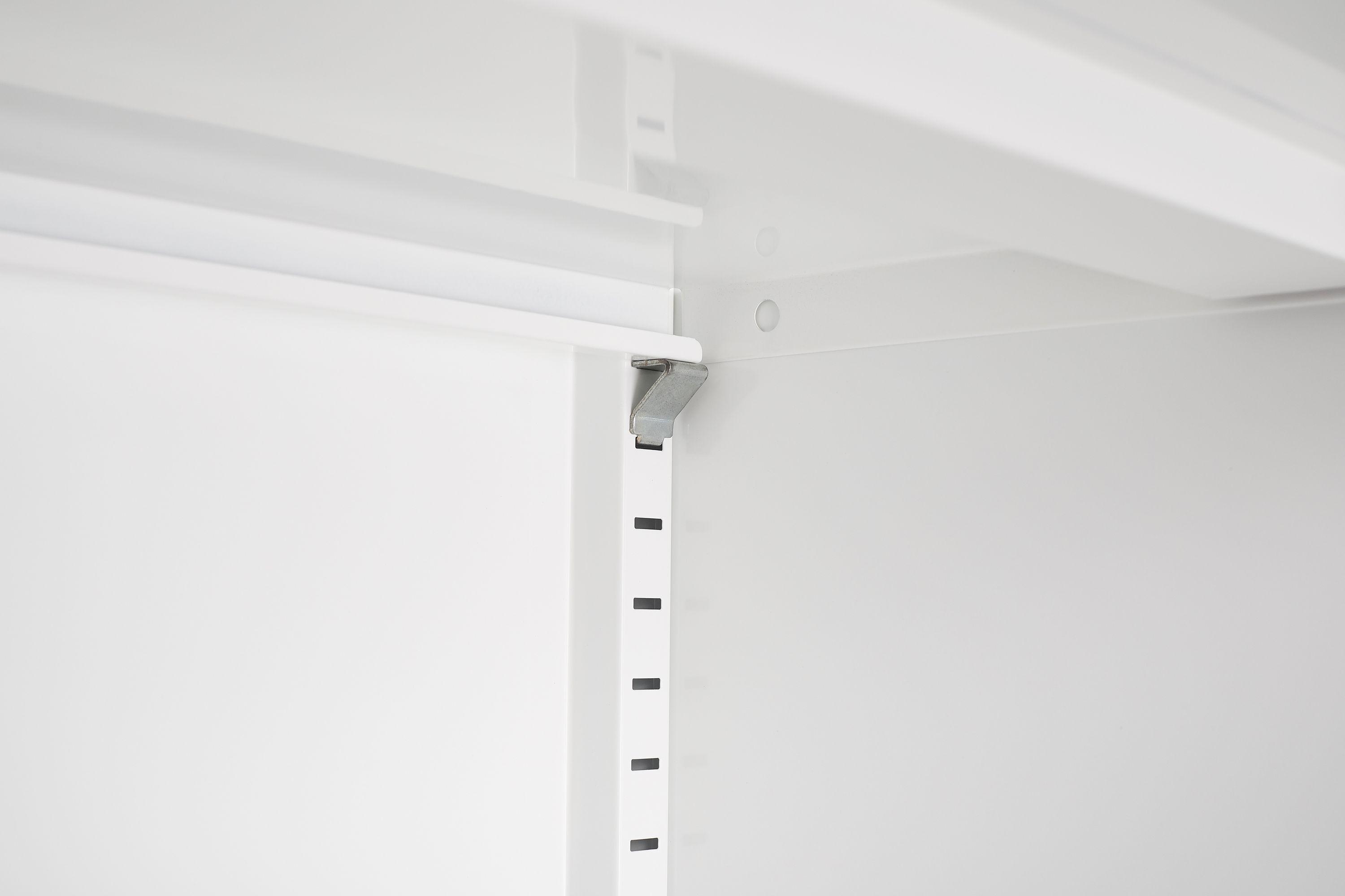 Kommode Metall KLAUS 80 x 101 cm weiss