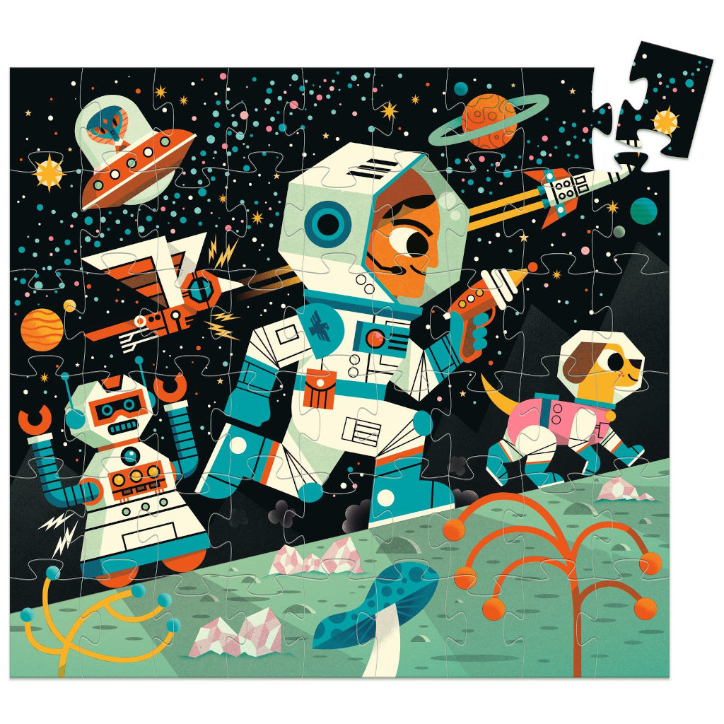 Puzzle Silhouette - 54 Pièces - Station Spatiale