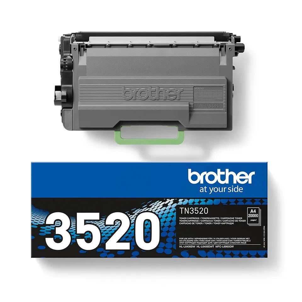 Brother TN3520 - Sort - original - tonerpatron - for Brother HL-L6400, MFC-L6900, MFC-L6970