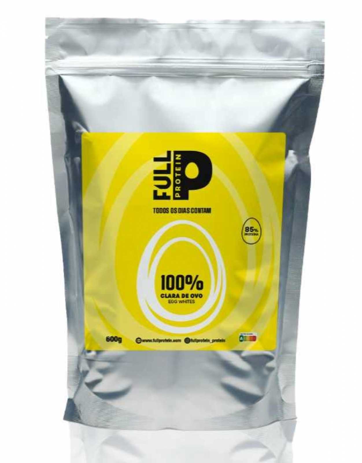 Proteína completa 100% Clara de Ovo em Pó 600g