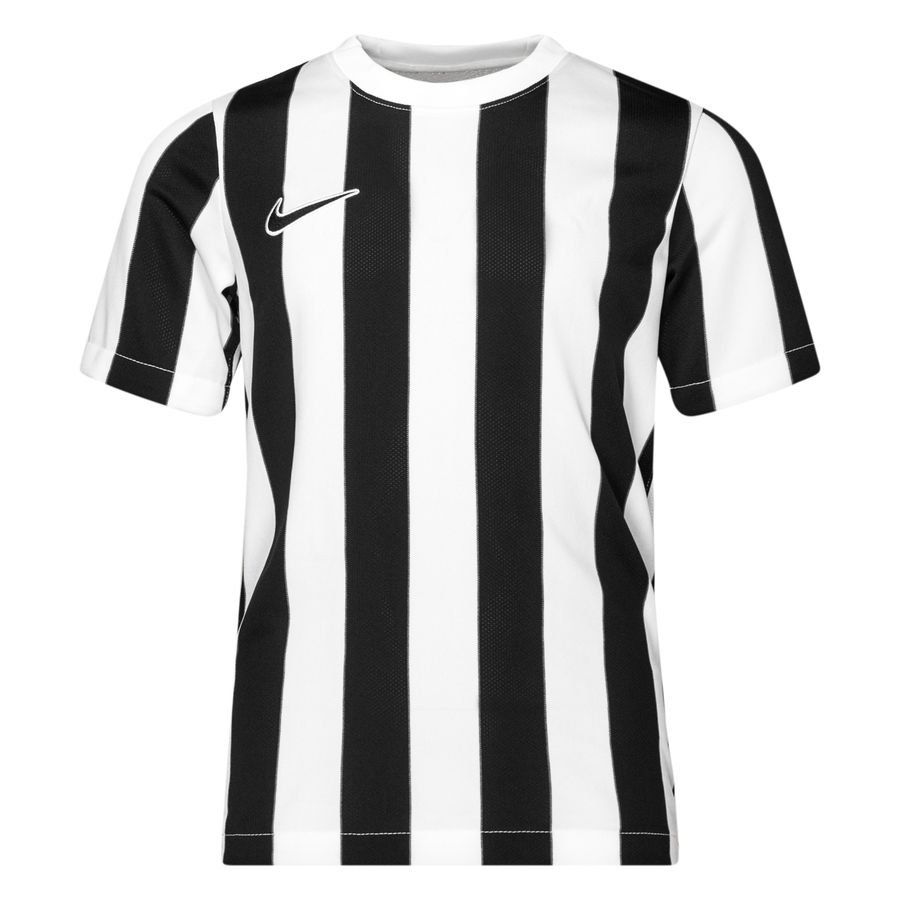 Nike Maillot Dri-FIT Striped Division IV - Blanc/Noir Enfant