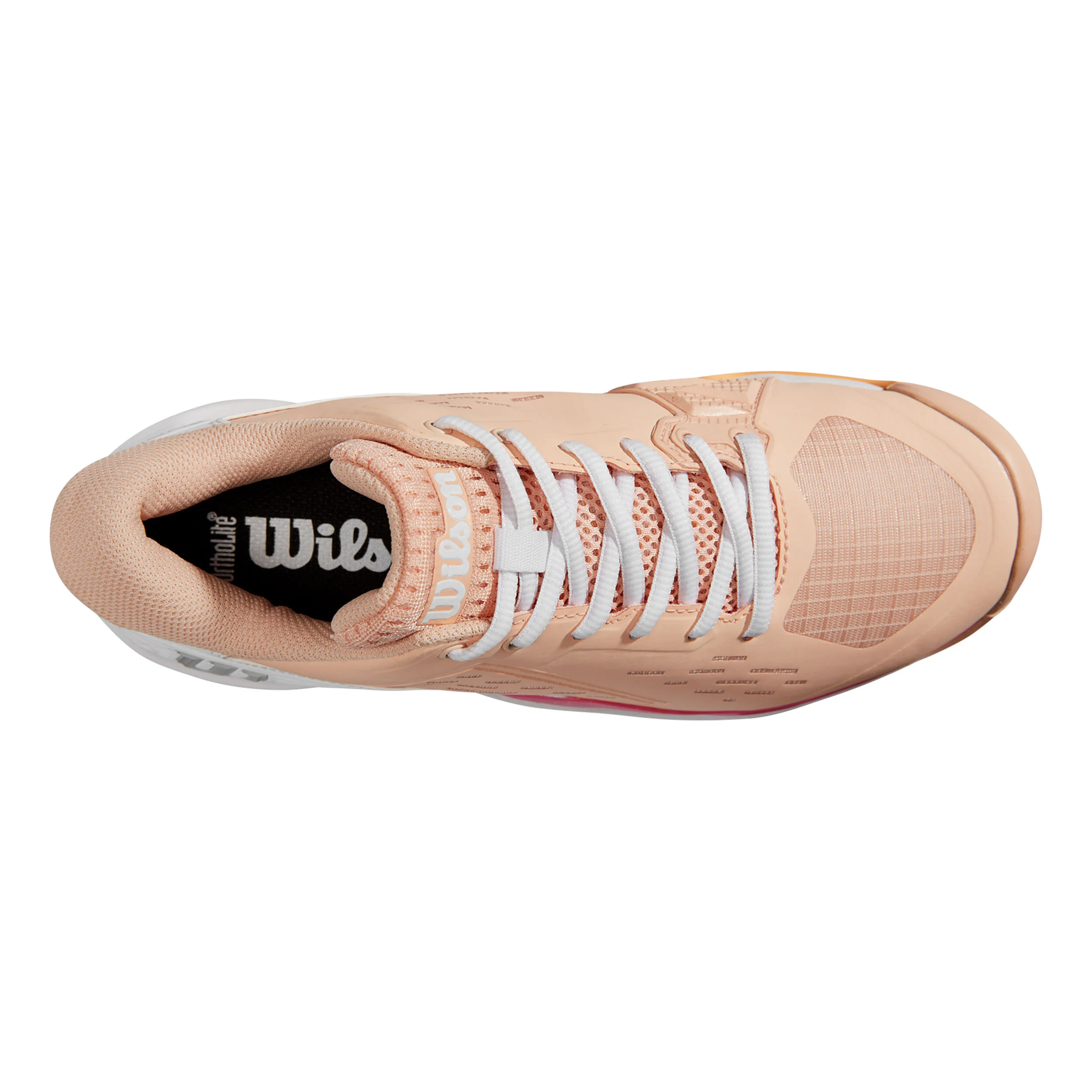Wilson Rush Pro ACE CLY Chaussure Terre Battue Femmes - Abricot, Blanc