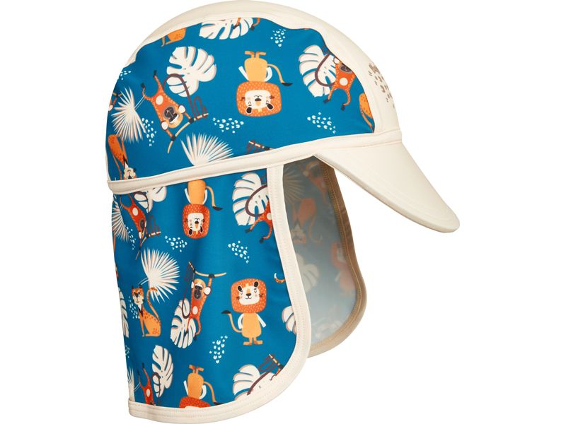 Playshoes Sommermütze Dschungel Petrol Gr. 51 cm UV-Schutz Mütze für Jungen