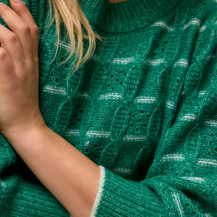 Vero Moda New Leonor 3/4 Crewneck Sweater Dames